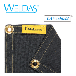 Weldas 50-2468, 6′ x 8′, LAVAshield 24 oz. Black Fiberglass
