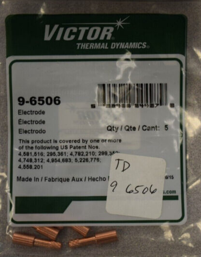 Thermal Dynamics 9-6506 Electrode (5/Pack)