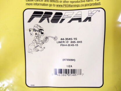 PROFAX PX44-3545-15 MIG GUN WIRE CONDUIT .035"-.045" X 15'