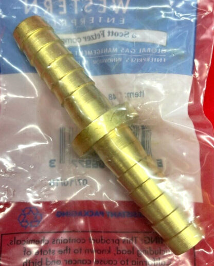 Western Enterprises No.48 Splicer Barb 1/2" ID Hose Welding Torch Equipment NOS