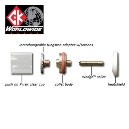CK D4GS418LD 4 Series Large Gas Saver for 1/8" w/Glass
