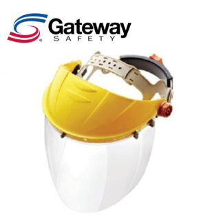 Gateway Safety 699 Venom Face Protection Headgear (Black) & Visor Combo Pack