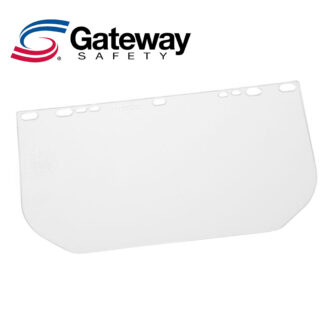 Gateway Safety 652 8"x15-1/2"x .040" Rectangular Headgear Visor Clear