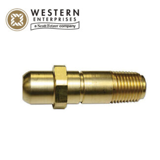 Western Enterprises 63 Brass Nipple CGA-540 1/4" Male NPT 2-1/6" Length