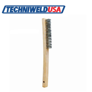 Techniweld RAN50213 Toothbrush Stainless Stell 3" x 7" Wood Handle