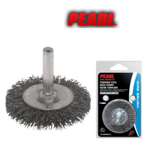 Pearl CLCWEB300 3" x .0118" x 1/4" Standard Crimped Wheel for Steel