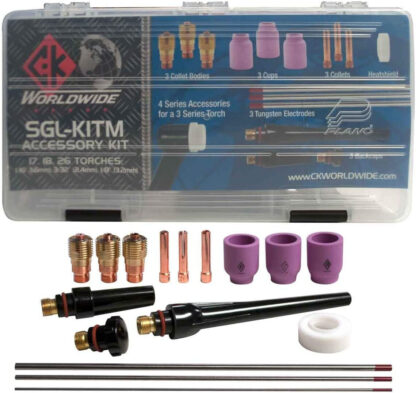 CK Worldwide SGL-KITM STUBBY GAS LENS ACCESSORY KIT (HIGH AMPERAGE)