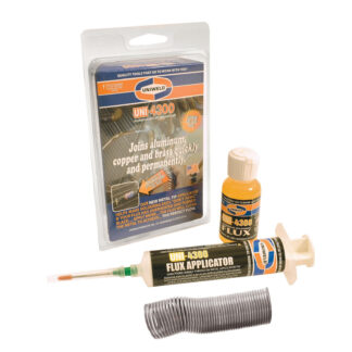 P4KD9S Aluminum Copper Brass Soft Solder & Flux Kit Uni 4300 Uniweld