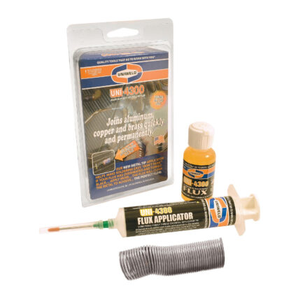 P4KD9S Aluminum Copper Brass Soft Solder & Flux Kit Uni 4300 Uniweld