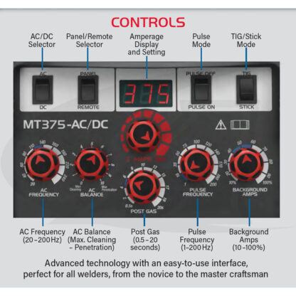 CK Worldwide MT375-AC/DC TIG Welding System