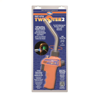 Uniweld HT44 Twister 2 Self-Igniting Hand Torch - Propane or MAP PRO