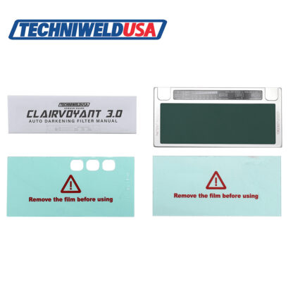 Techniweld AGCLAIRVOYANT3.0 Armour Guard Crystal Clear Blue View 2" x 4 1/4"