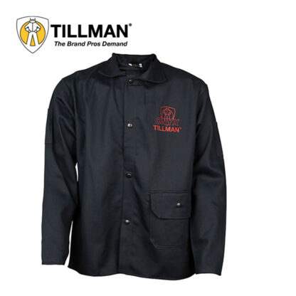 Tillman 9062XL Onyx FR7A Fire Resistant Cotton Welding Jacket
