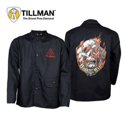 Tillman 9062L Onyx FR7A Fire Resistant Cotton Welding Jacket