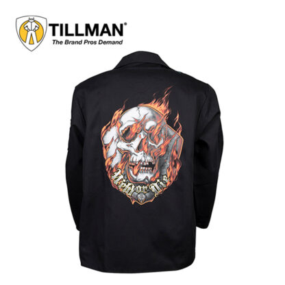 Tillman 9062L Onyx FR7A Fire Resistant Cotton Welding Jacket