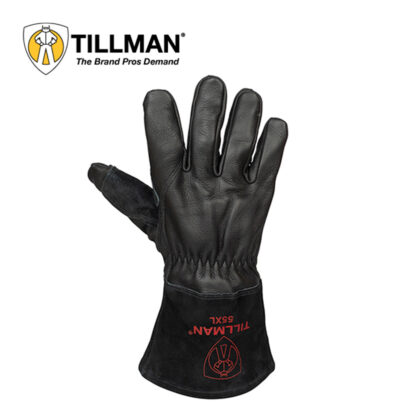 Tillman 55 Onyx Top Grain Cowhide MIG Glove with Split Cowhide Palm Reinforceme