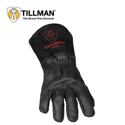 Tillman 55 Onyx Top Grain Cowhide MIG Glove with Split Cowhide Palm Reinforceme