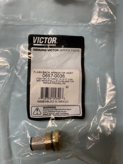 Victor 0657-0036 Fct Vanguard Cartridge Fc Handles Flashback Arrestor Assy