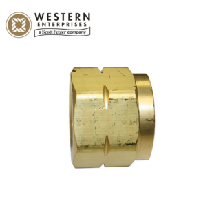 Western Enterprises 82 CGA-350 Regulator Inlet Nuts, Hydrogen Natural Gas, Brass