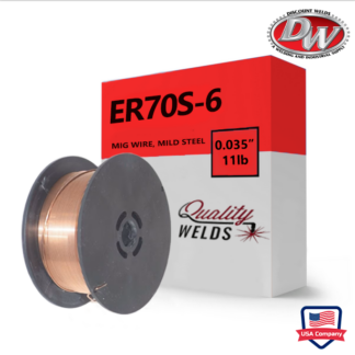 Quality Welds ER70S-6 MIG Wire, Mild Steel, .035" x 11 lb
